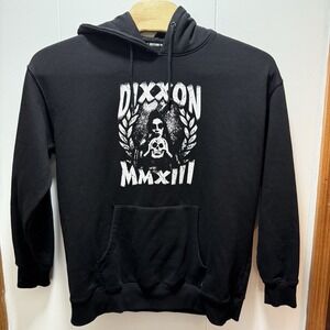 Dixxon Hoodie Pullover Sweatshirt Mens Size XL Black Pullover Biker‎ Goth